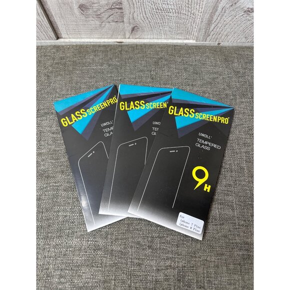 Other - Tempered Glass Screen Protector iPhone 7 Plus/8 Plus 9H Scratch-Resistant 3 pk
